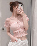 糖果系Ruffle Top