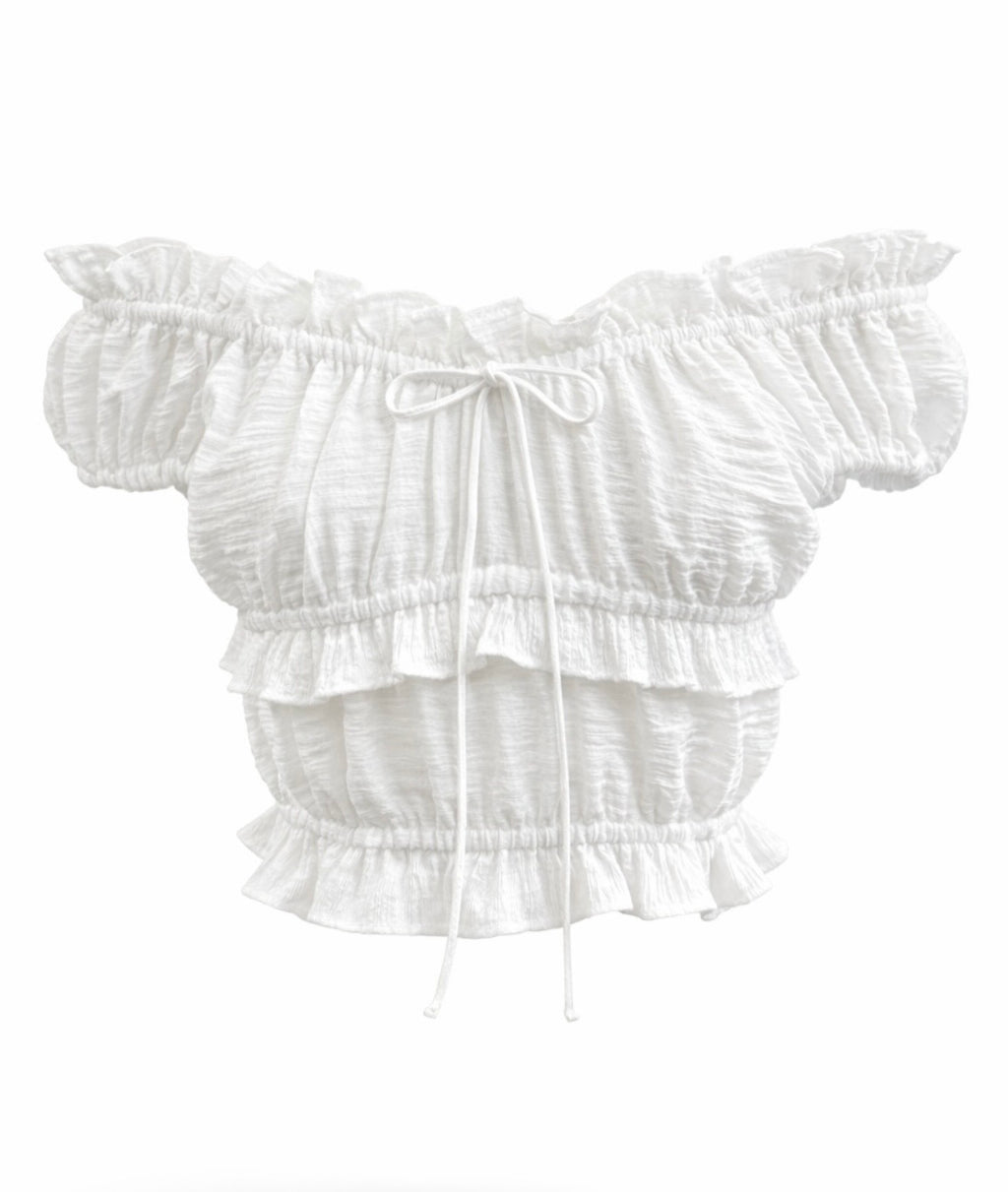 糖果系Ruffle Top