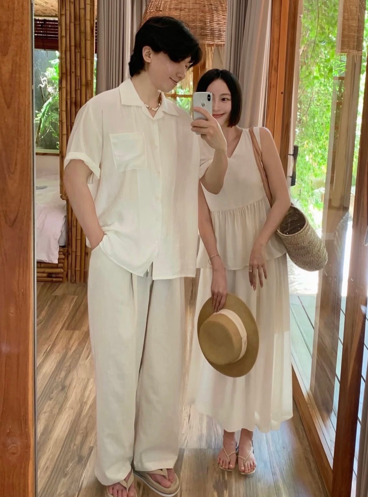 👧🏻👦🏻通爽零壓力V領打卡套裝 (兩件套/恤衫)